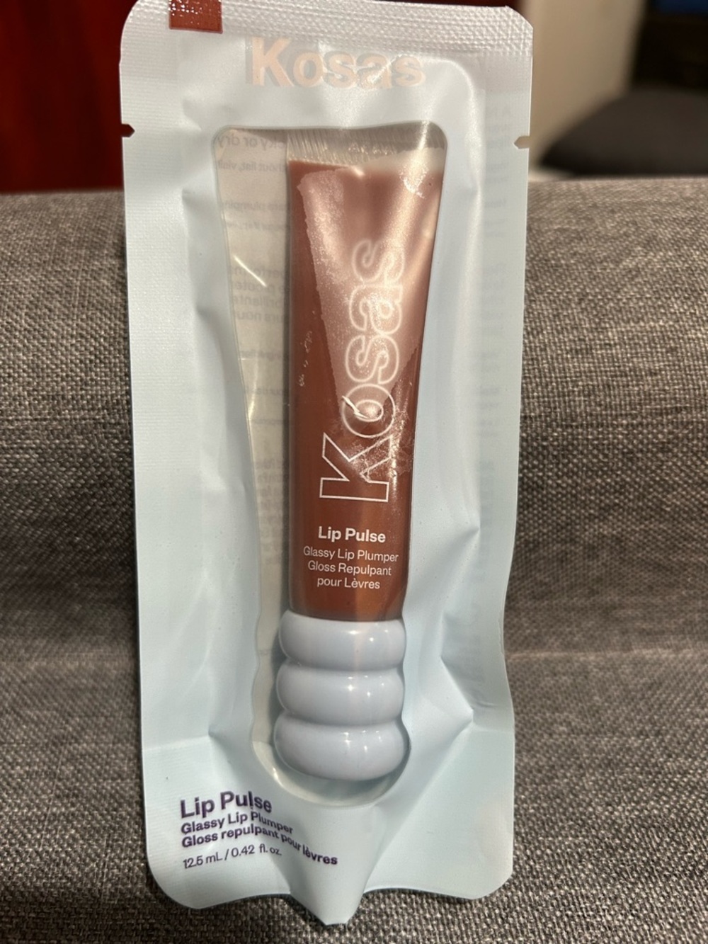 Kosas Lip Pulse Glassy Lip Plumper — Warm Brown